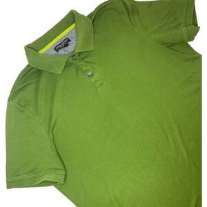 Banana Republic Luxury Touch Herbal Green Short Sleeve Cotton Polo Size Large